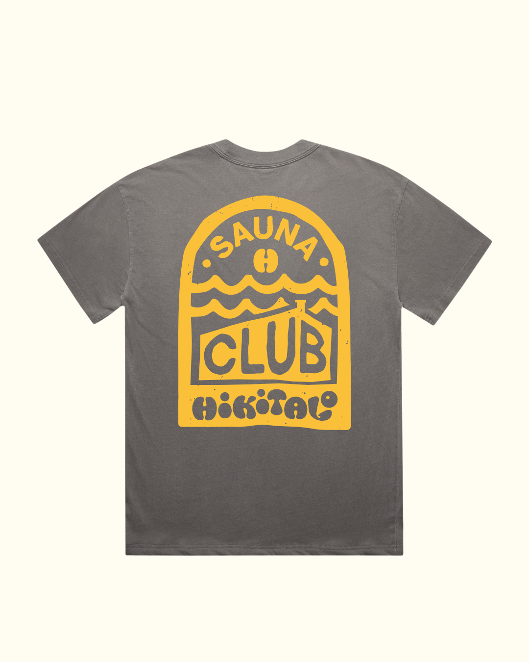Hikitalo Sauna Club Tee - Faded Grey