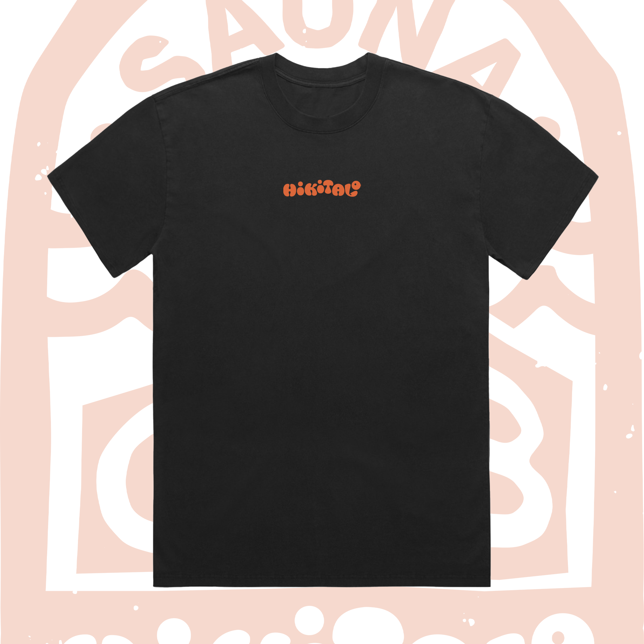 Hikitalo Sauna Club Tee - Faded Black