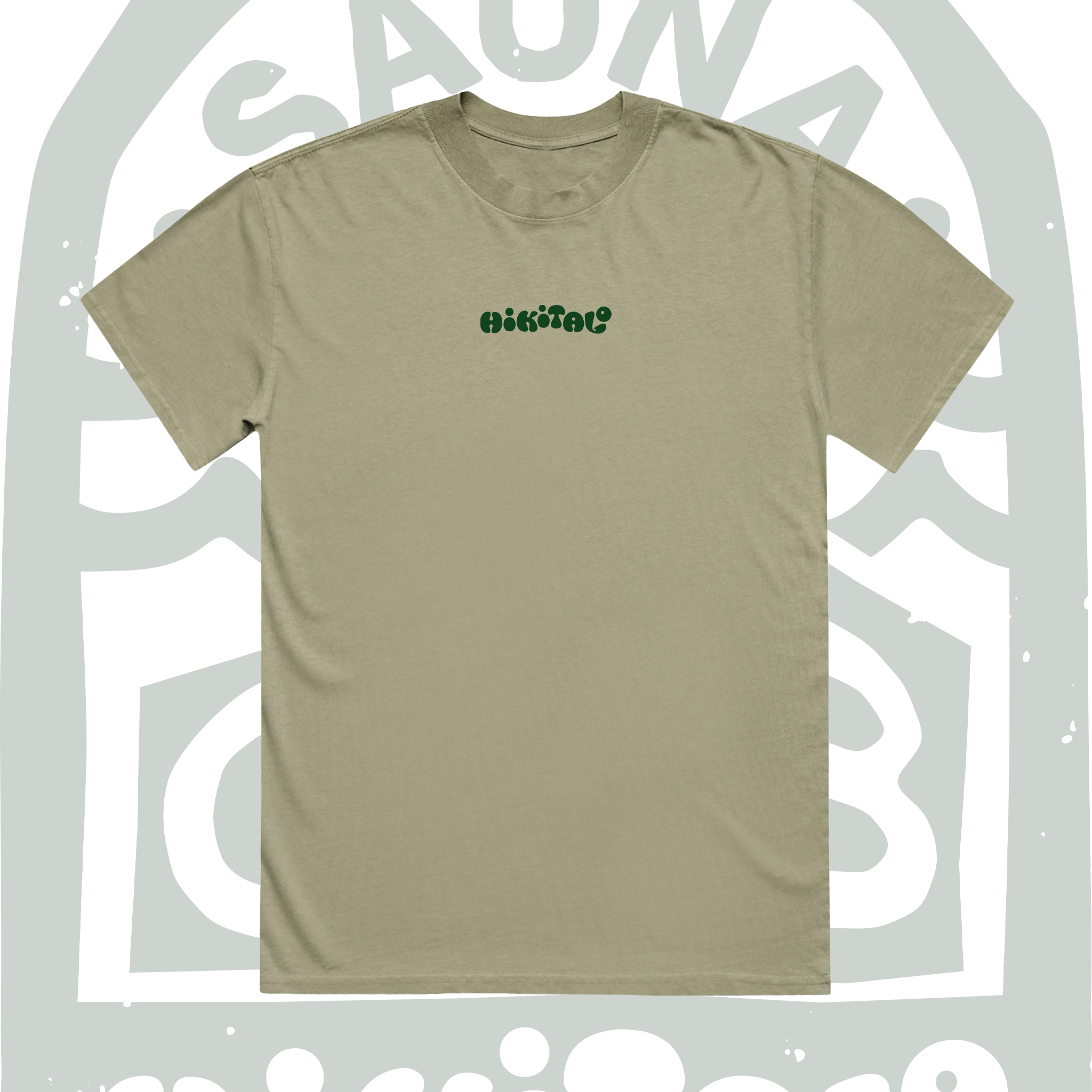 Hikitalo Sauna Club Tee - Faded Green