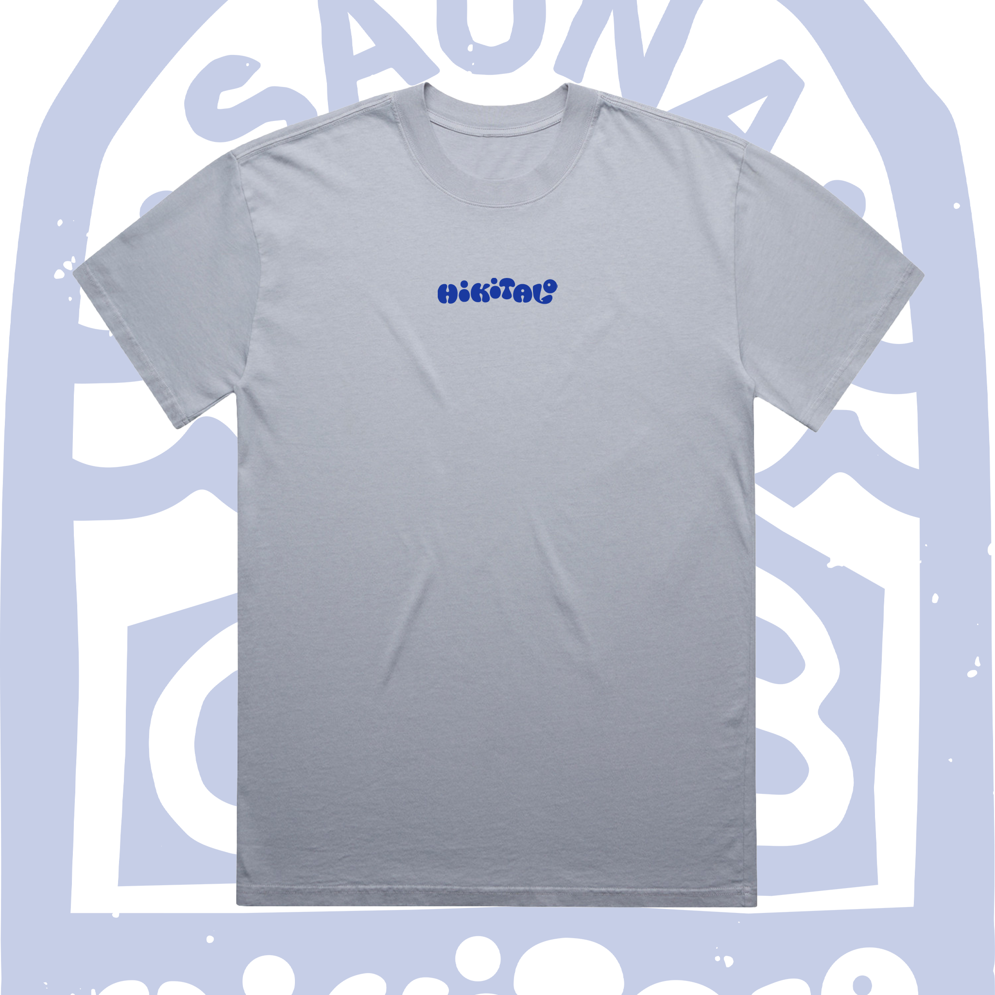 Hikitalo Sauna Club Tee - Faded Blue