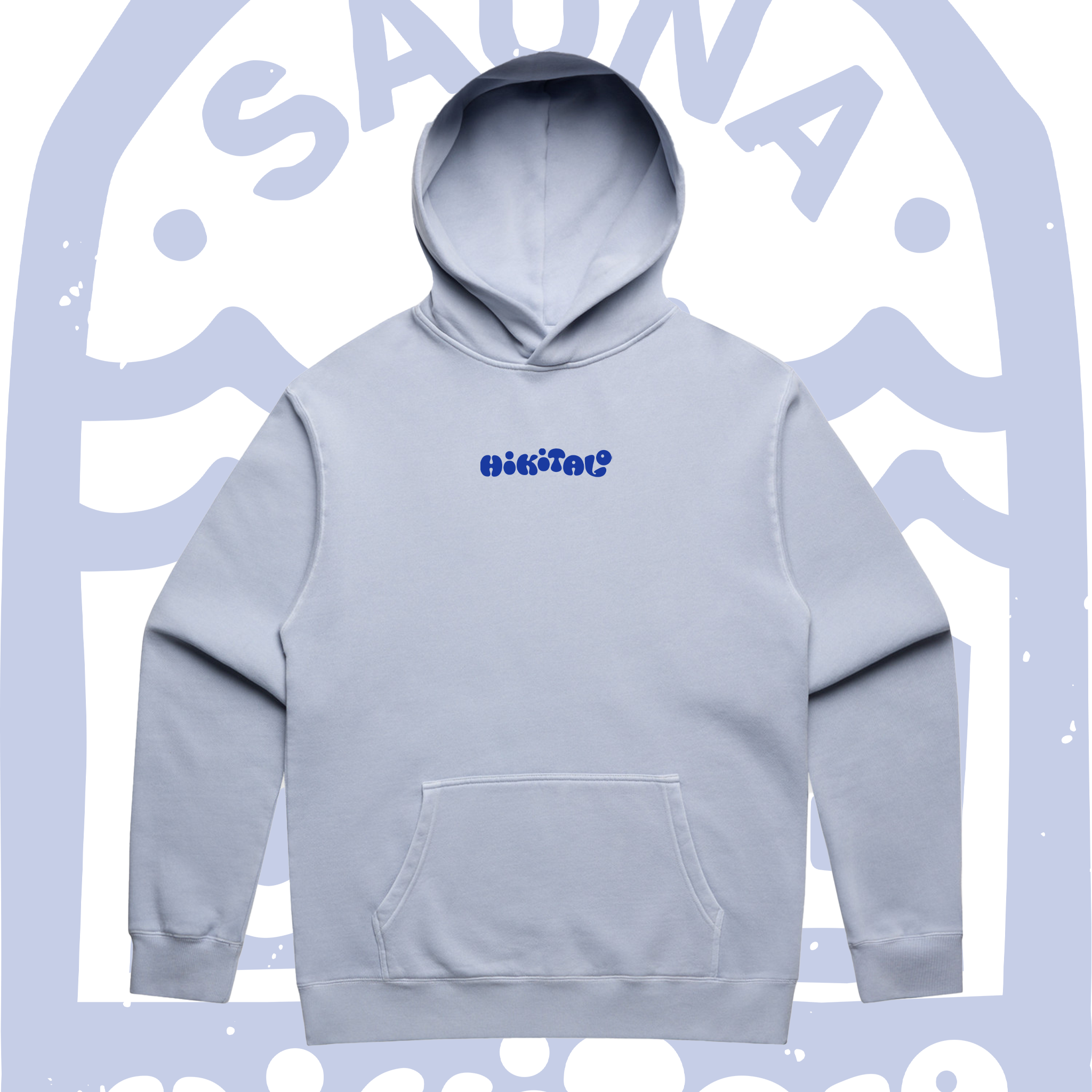 Hikitalo Sauna Club Hoodie - Faded Blue