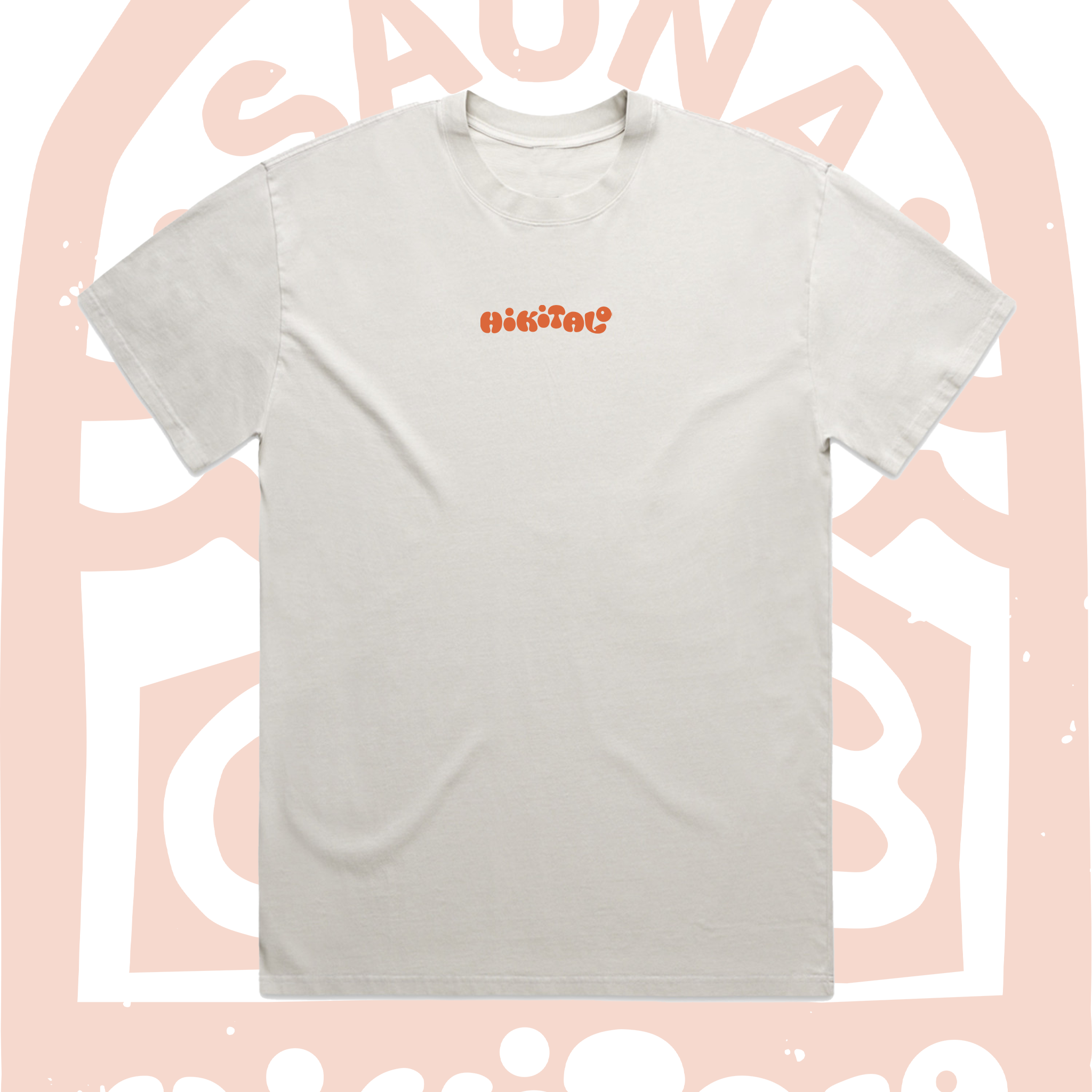 Hikitalo Sauna Club Tee - Faded Bone