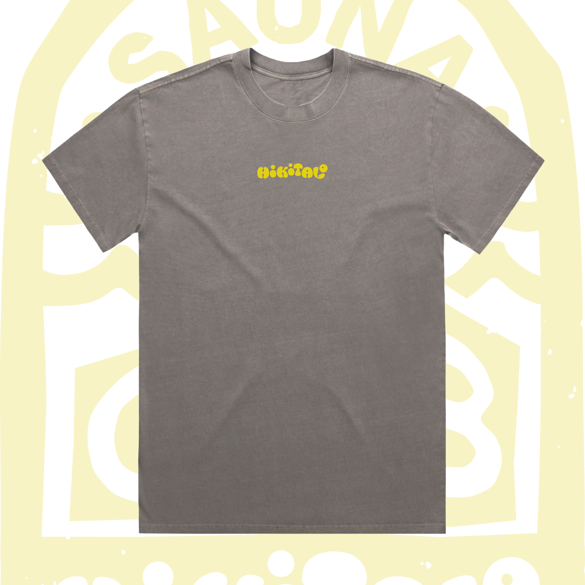 Hikitalo Sauna Club Tee - Faded Grey