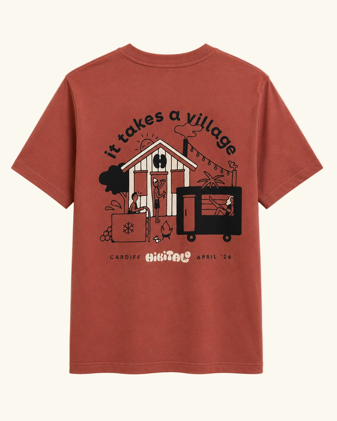 It Takes A Village T-Shirt - Burgundy