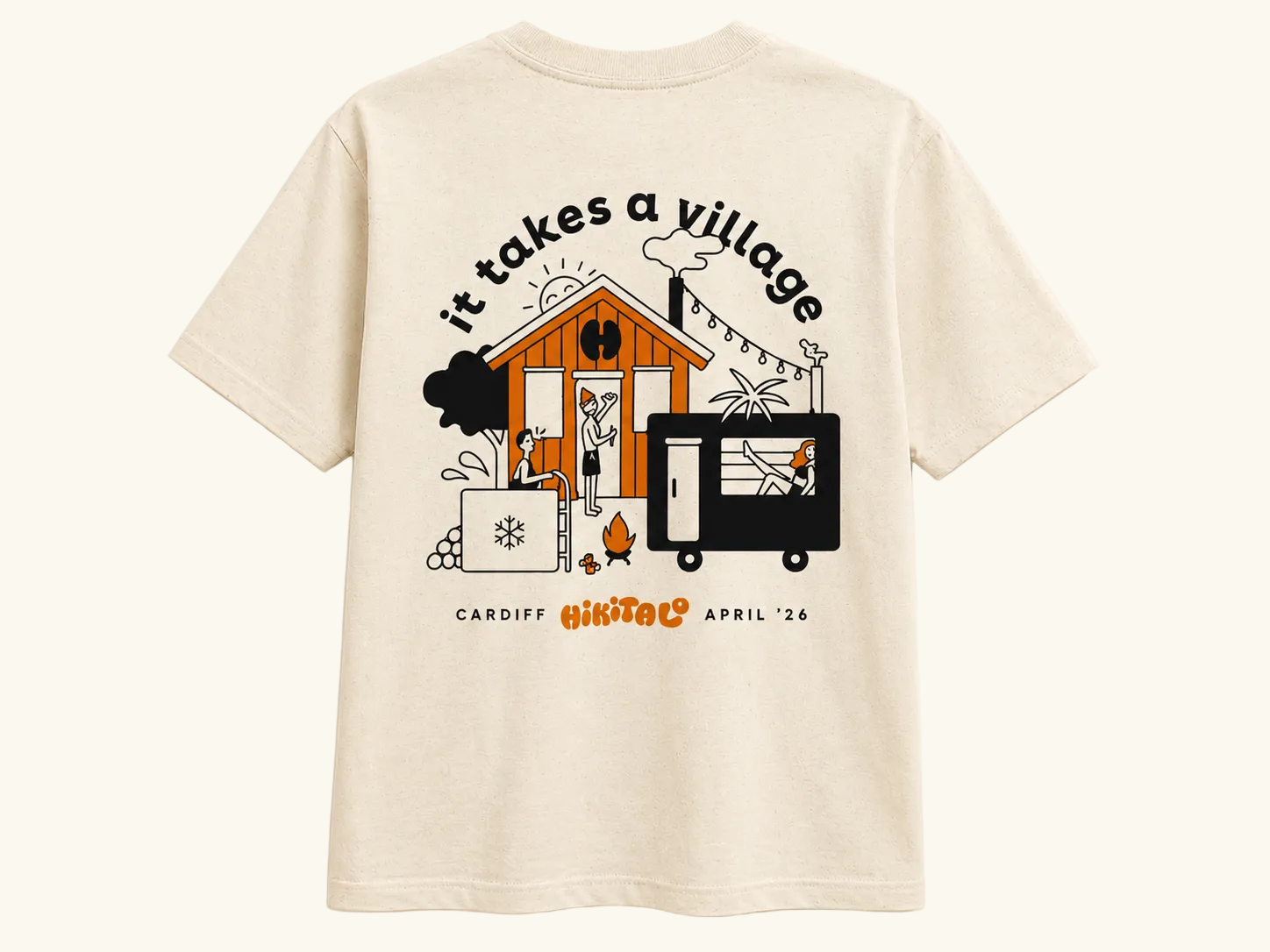 It Takes A Village T-Shirt - Cream