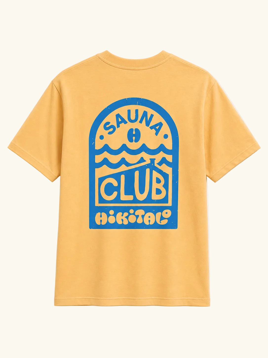 Hikitalo Sauna Club Tee - Yellow