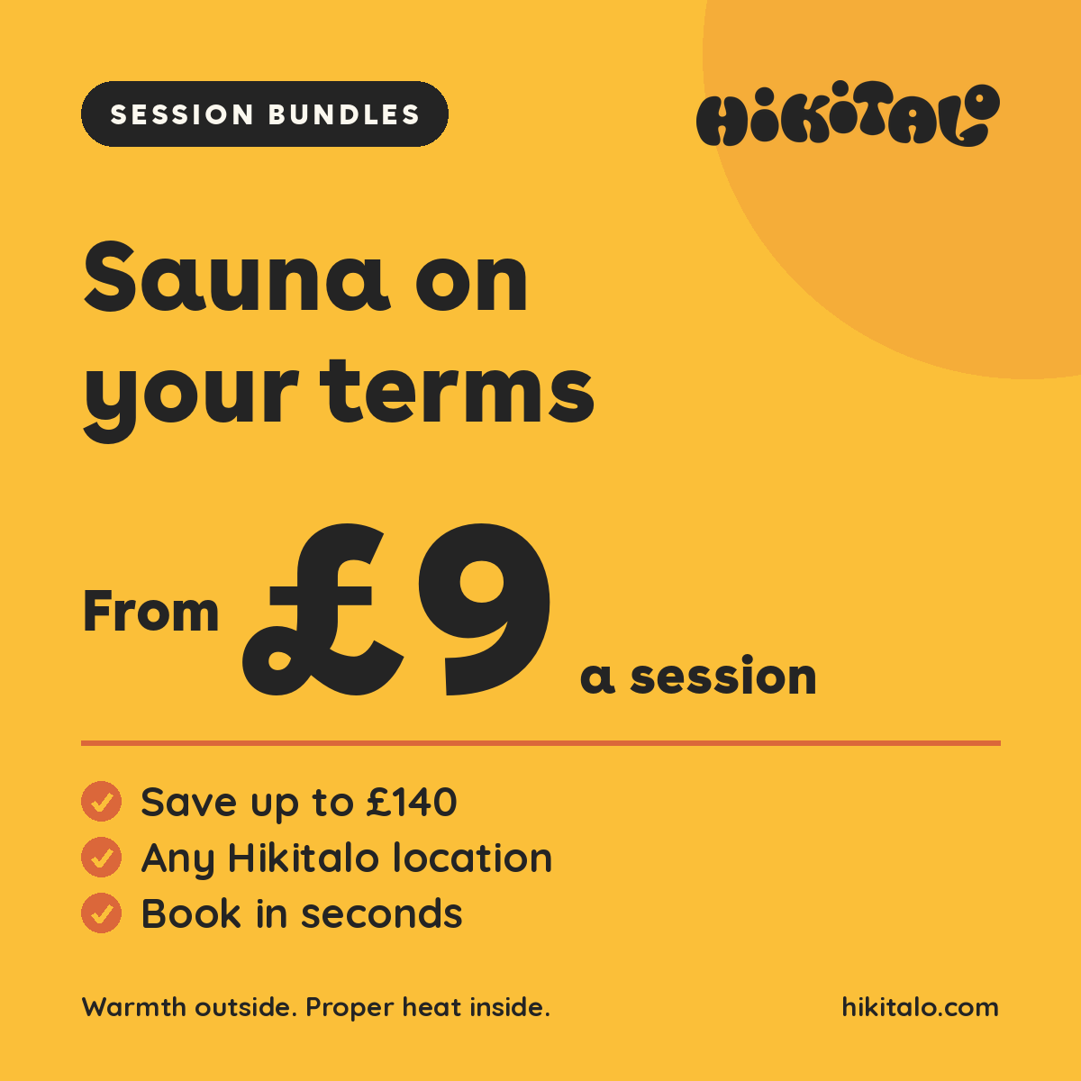 Sauna Session Bundles